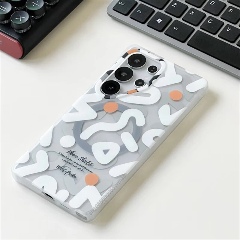 Fashion Graffiti Matte MagSafe Case – Samsung S25 Series