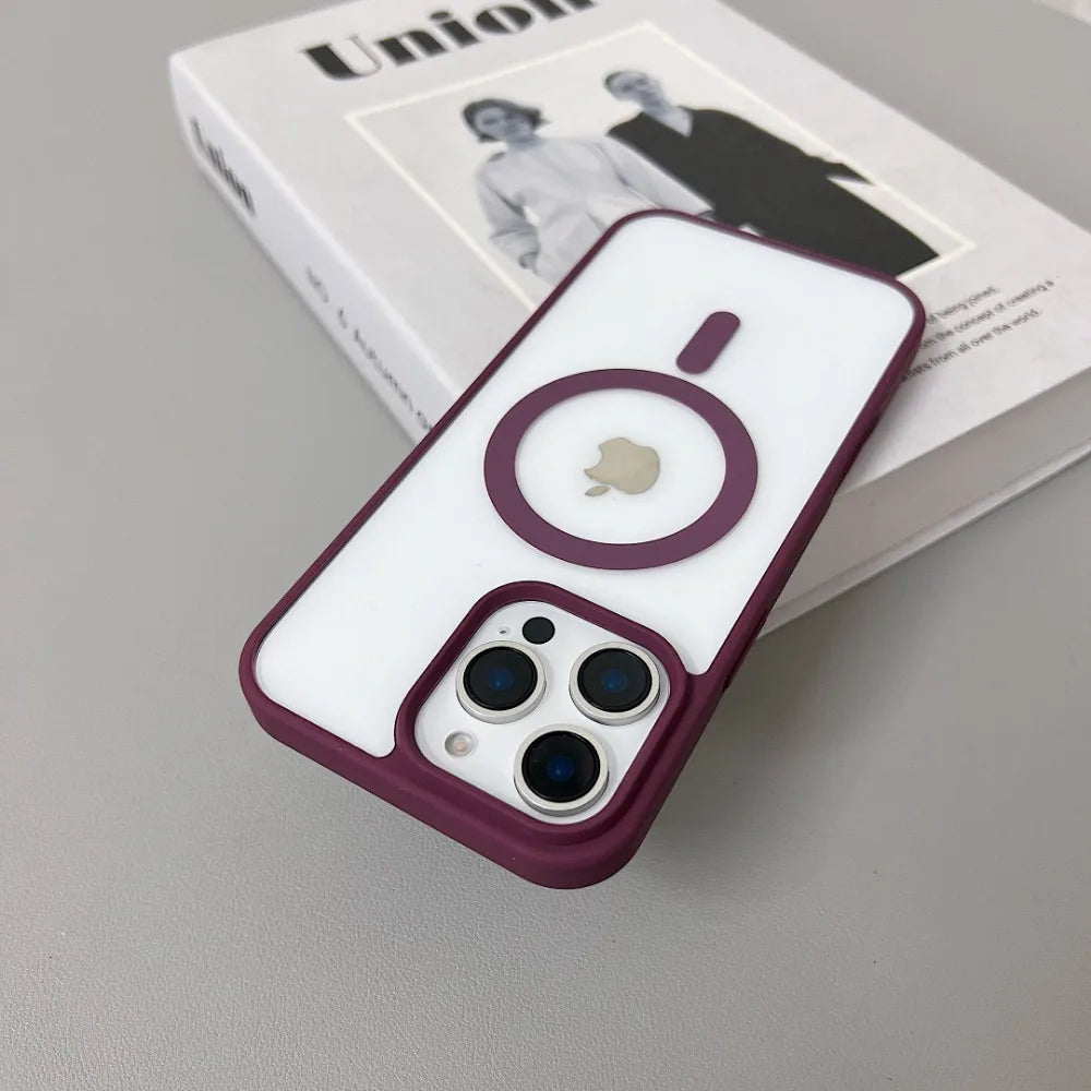 Luxury Original Magsafe Transparent İPhone Case - iPhone 16 Series