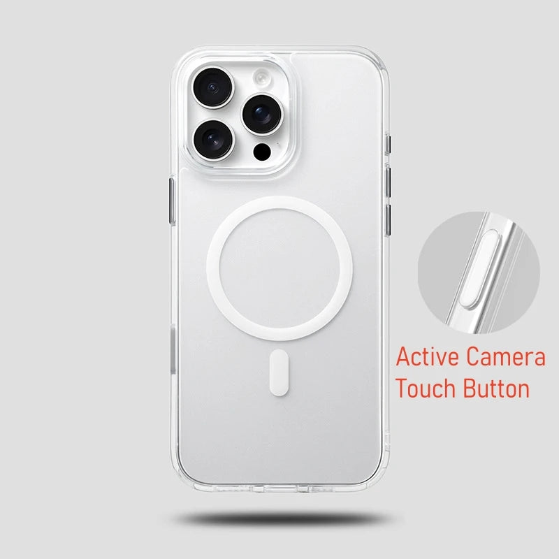 Translucent Magnetic Magsafe İPhone Case - iPhone 16 Series