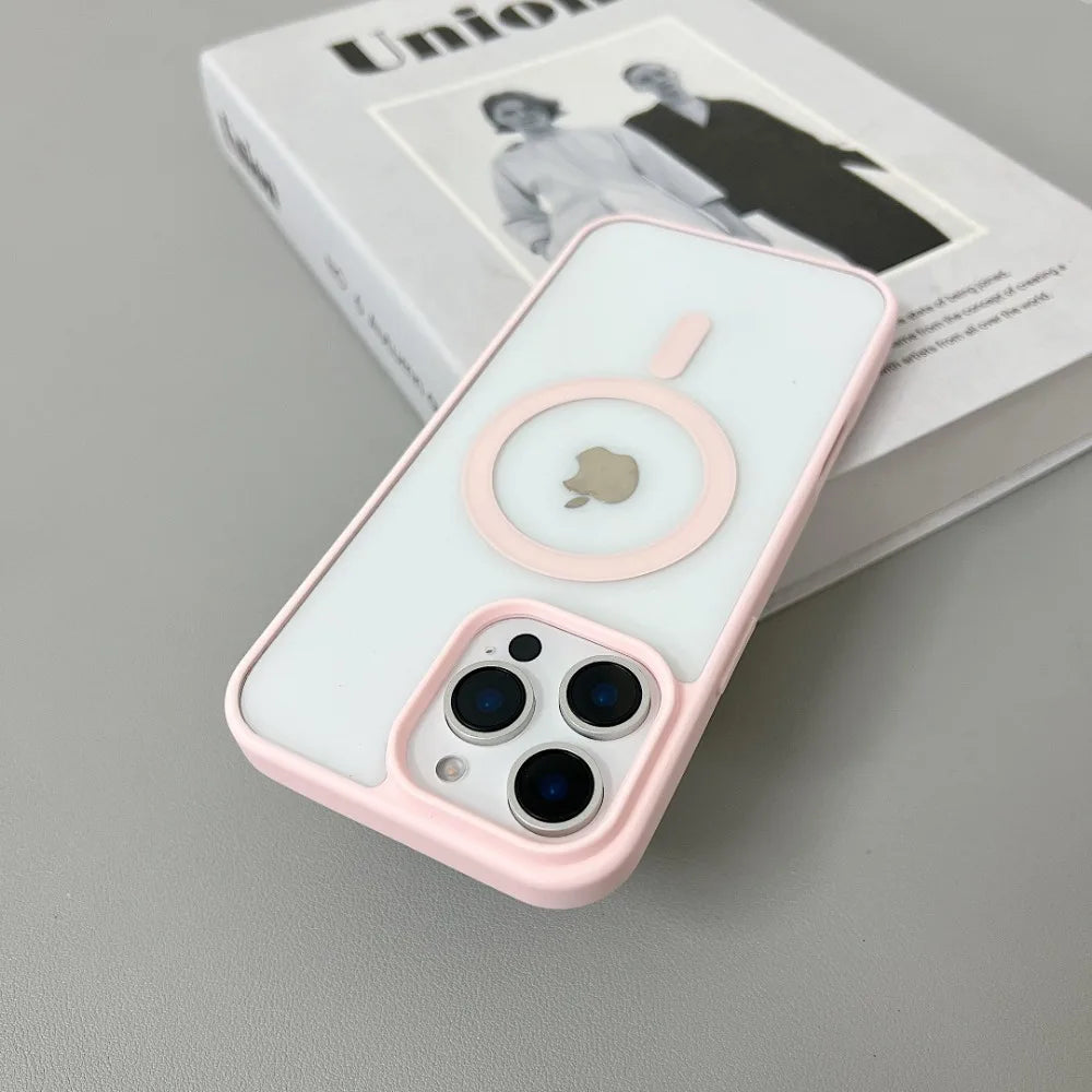 Luxury Original Magsafe Transparent İPhone Case - iPhone 15 Series