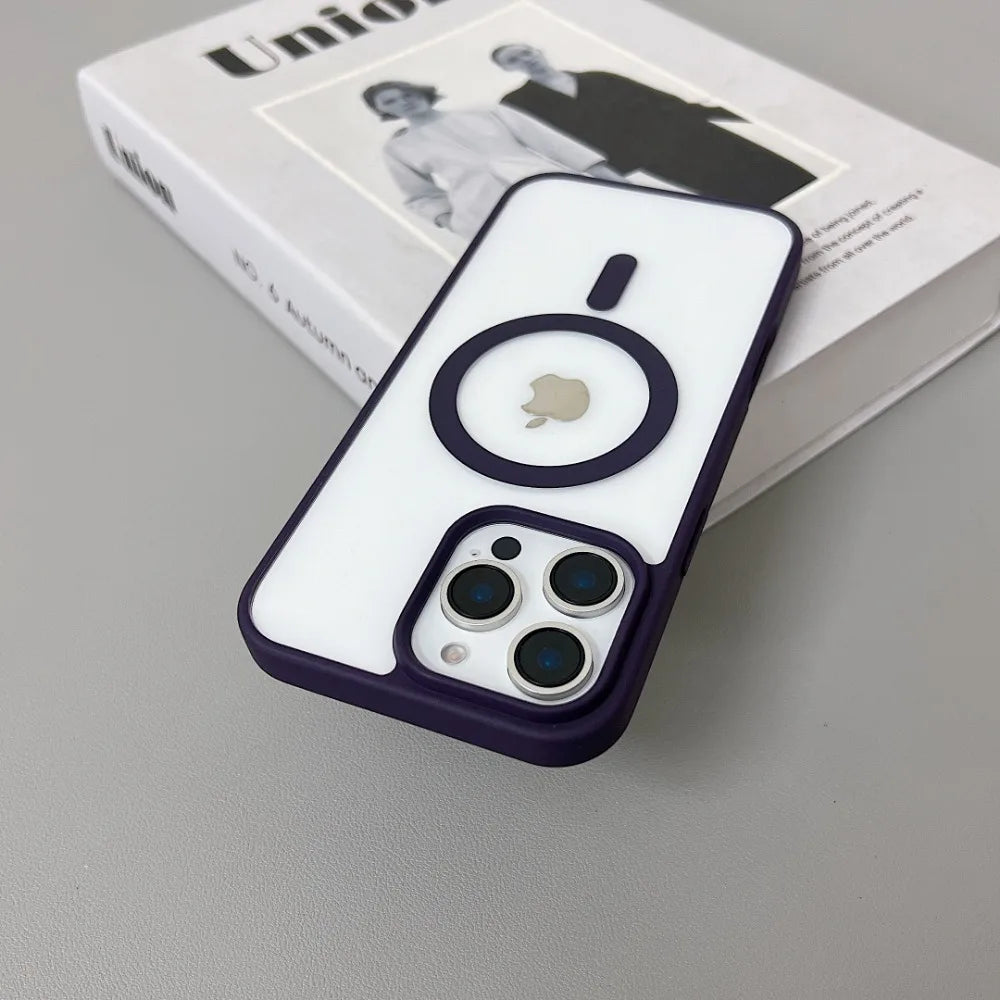 Luxury Original Magsafe Transparent İPhone Case - iPhone 16 Series
