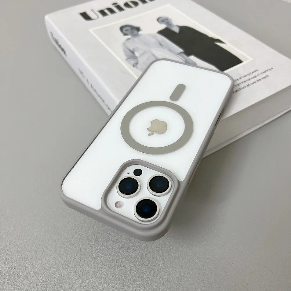 Luxury Original Magsafe Transparent İPhone Case - iPhone 15 Series