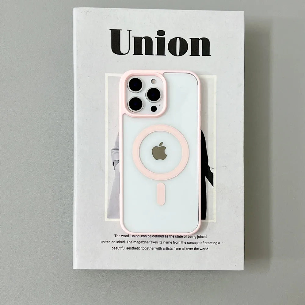 Luxury Original Magsafe Transparent İPhone Case - iPhone 15 Series