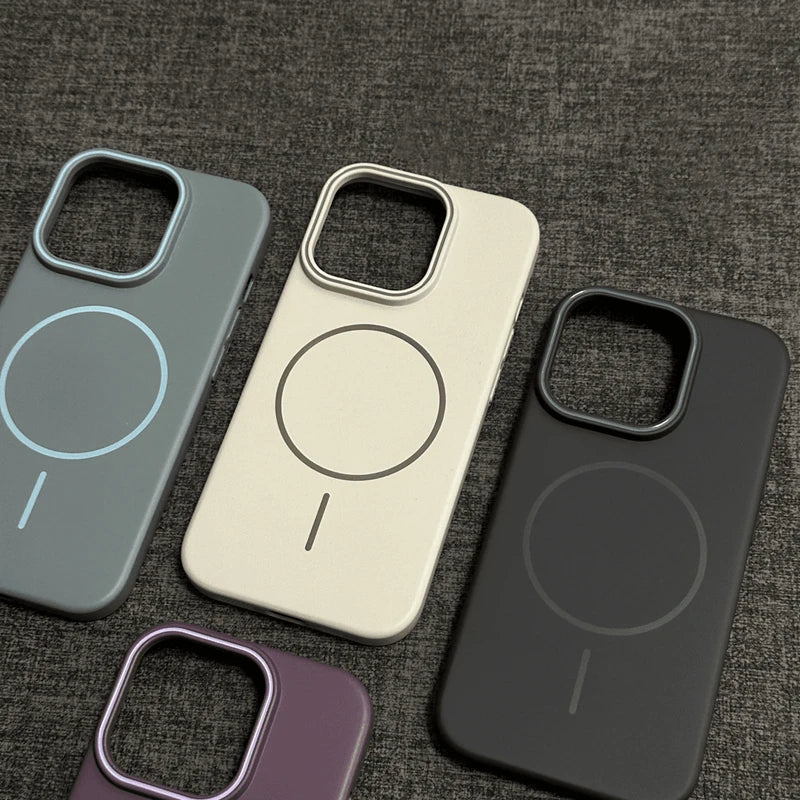 Magnetic Matte Armor Cover Case – iPhone 15 Series