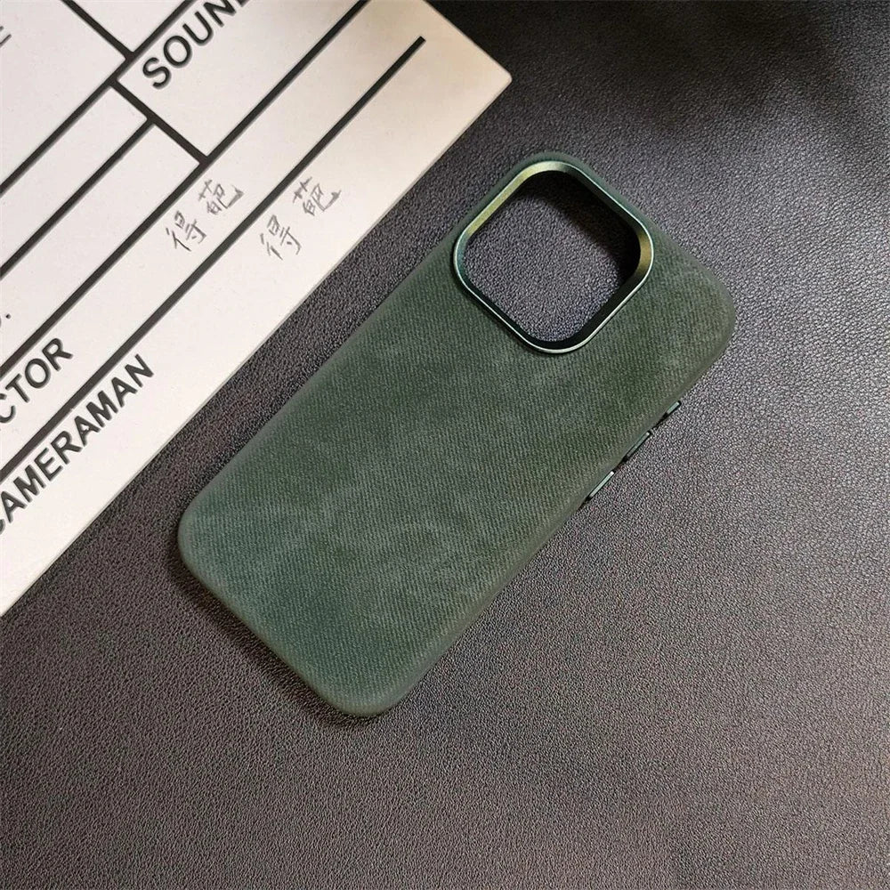 Luxury For MagSafe Fiber Leather Case - iPhone 13 Series