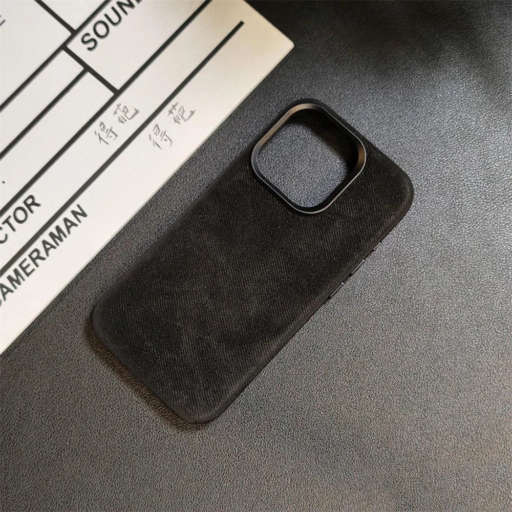 Luxury For MagSafe Fiber Leather Case - iPhone 13 Series