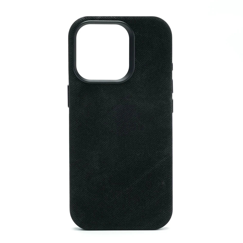 Luxury Metal Lens Magnetic Fiber Leather İPhone Case - iPhone 16 Series