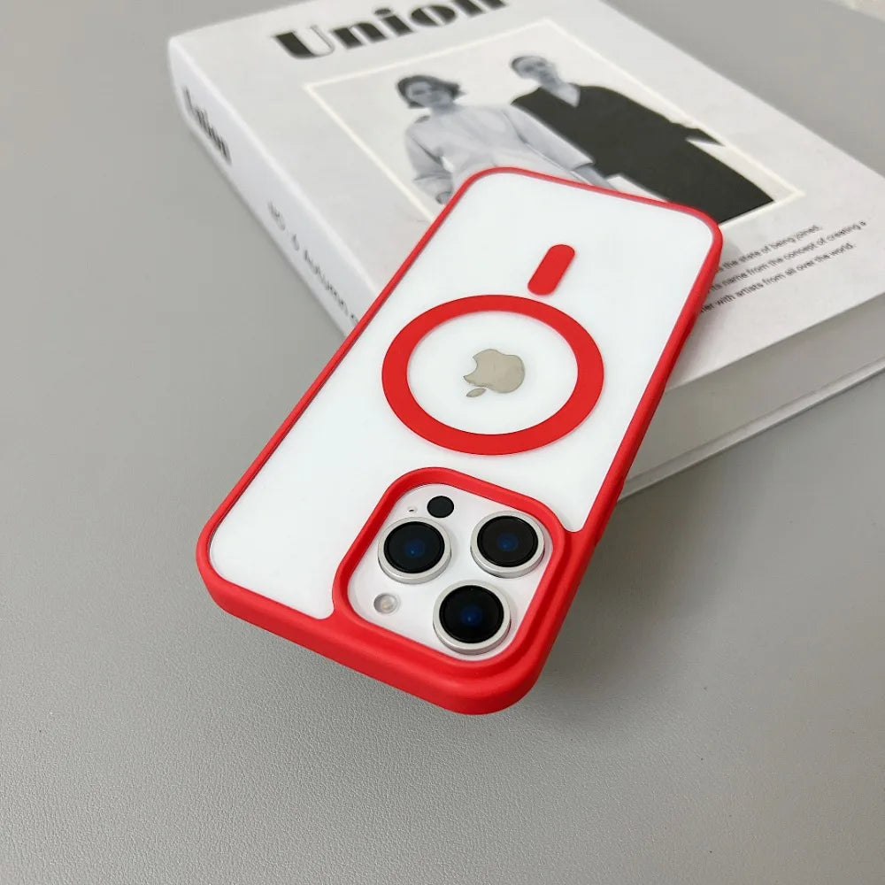 Luxury Original Magsafe Transparent İPhone Case - iPhone 16 Series