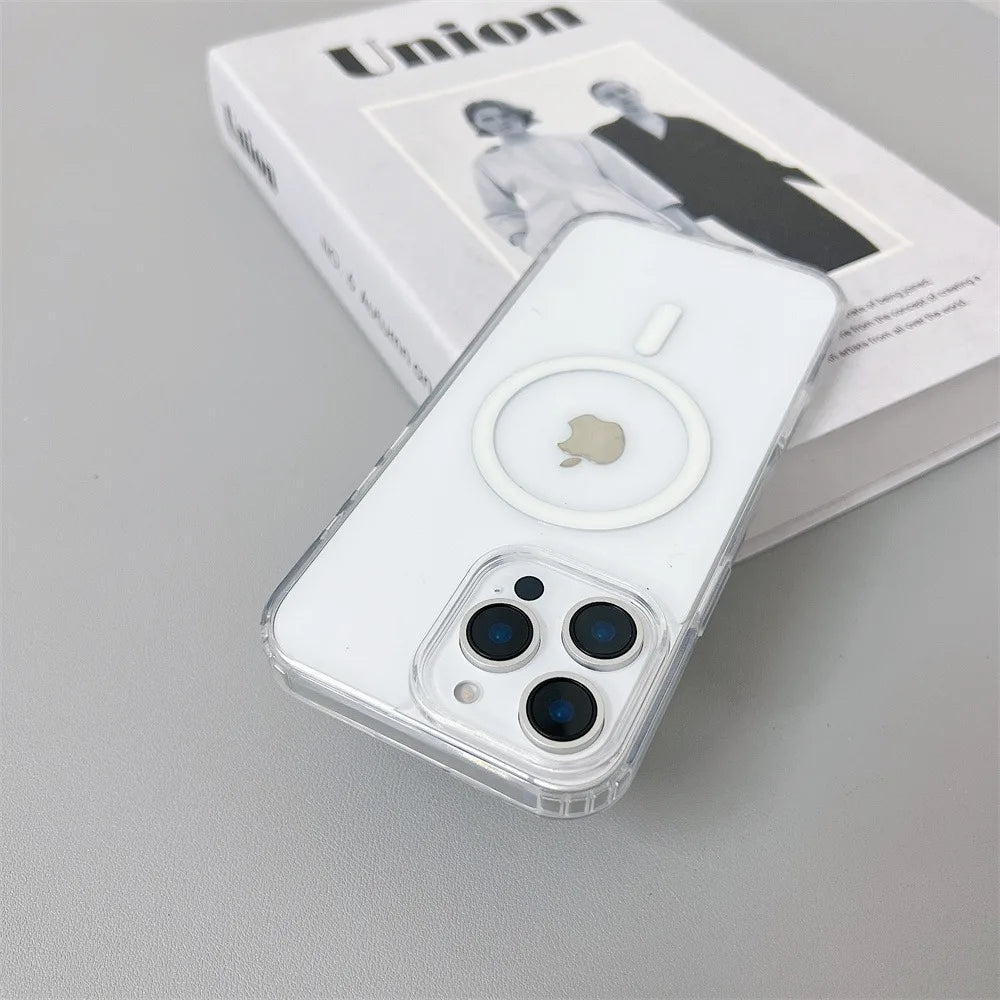Luxury Original Magsafe Transparent İPhone Case - iPhone 16 Series