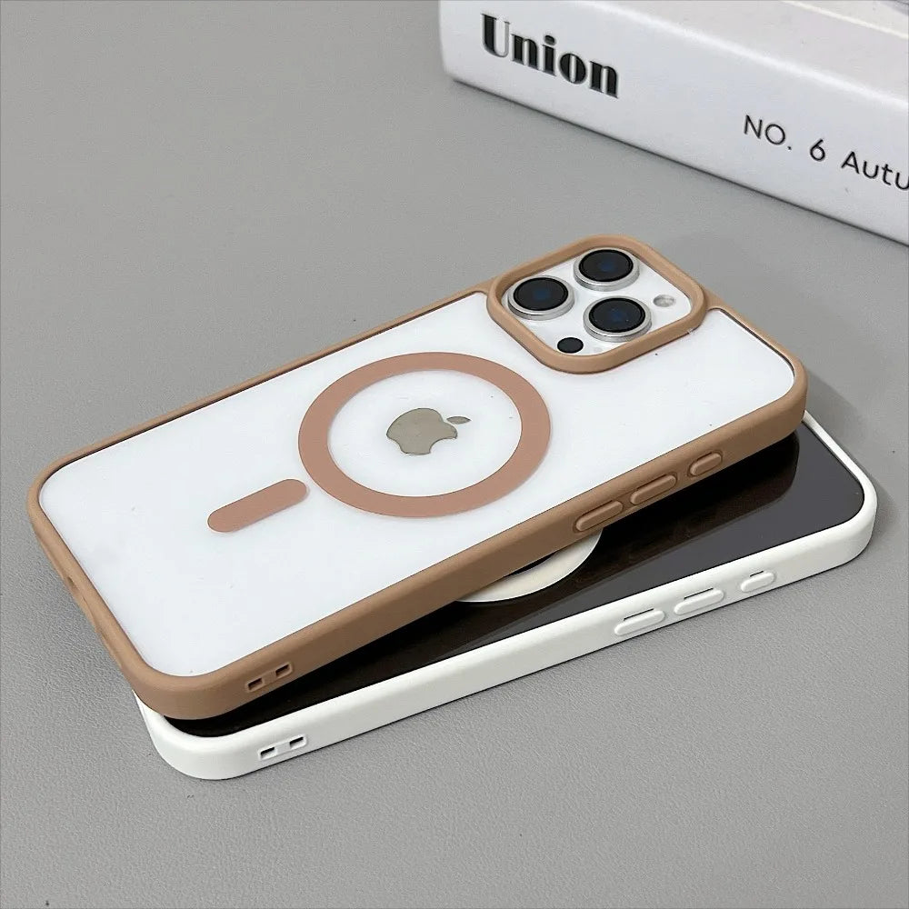 Luxury Original Magsafe Transparent İPhone Case - iPhone 15 Series