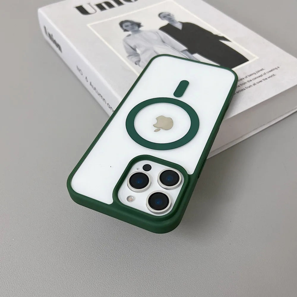 Luxury Original Magsafe Transparent İPhone Case - iPhone 15 Series