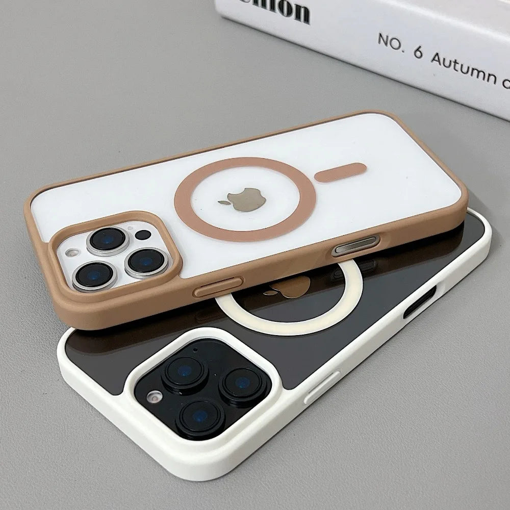 Luxury Original Magsafe Transparent İPhone Case - iPhone 15 Series