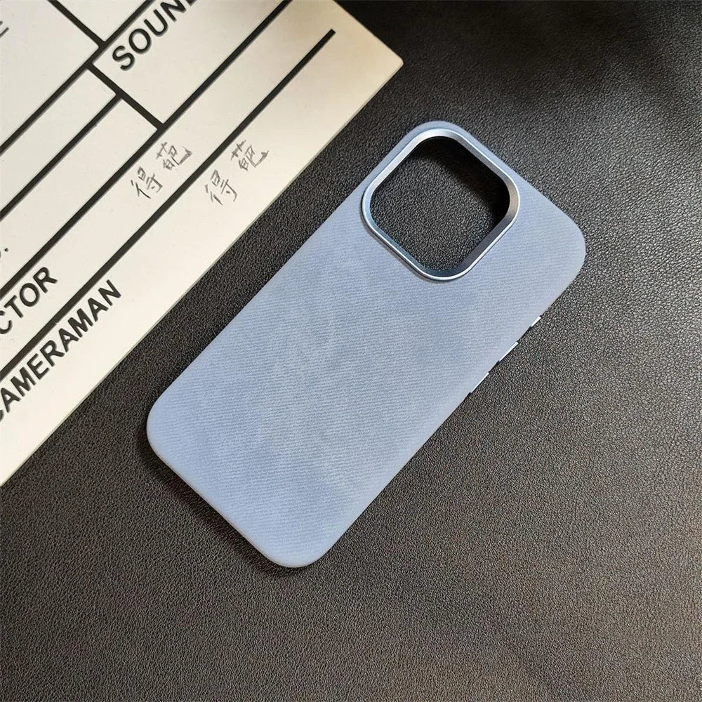 Luxury For MagSafe Fiber Leather Case - iPhone 16 Series