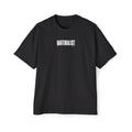 Materialist Graphic Tee — Oversized Black Men’s T‑Shirt