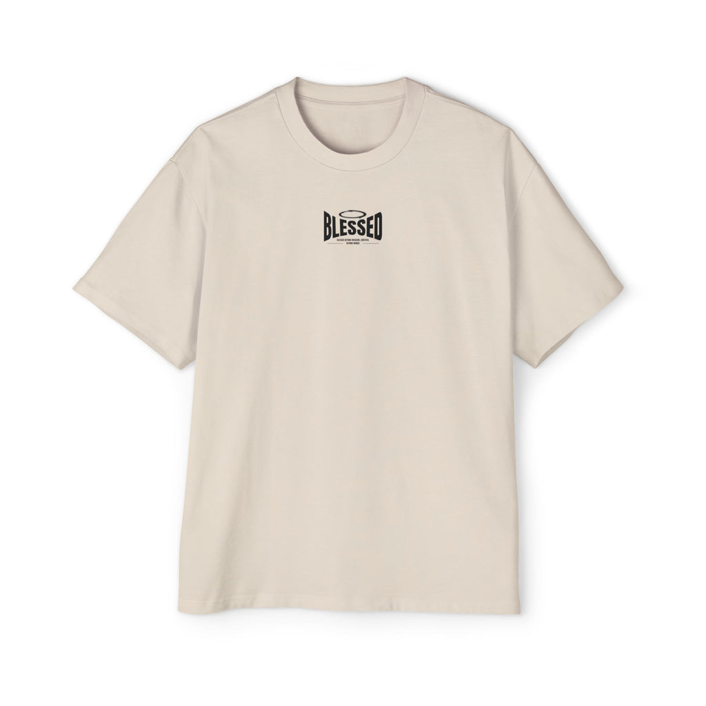 Blessed Oversized Tee — Angel Graphic Men’s Heavy T-Shirt