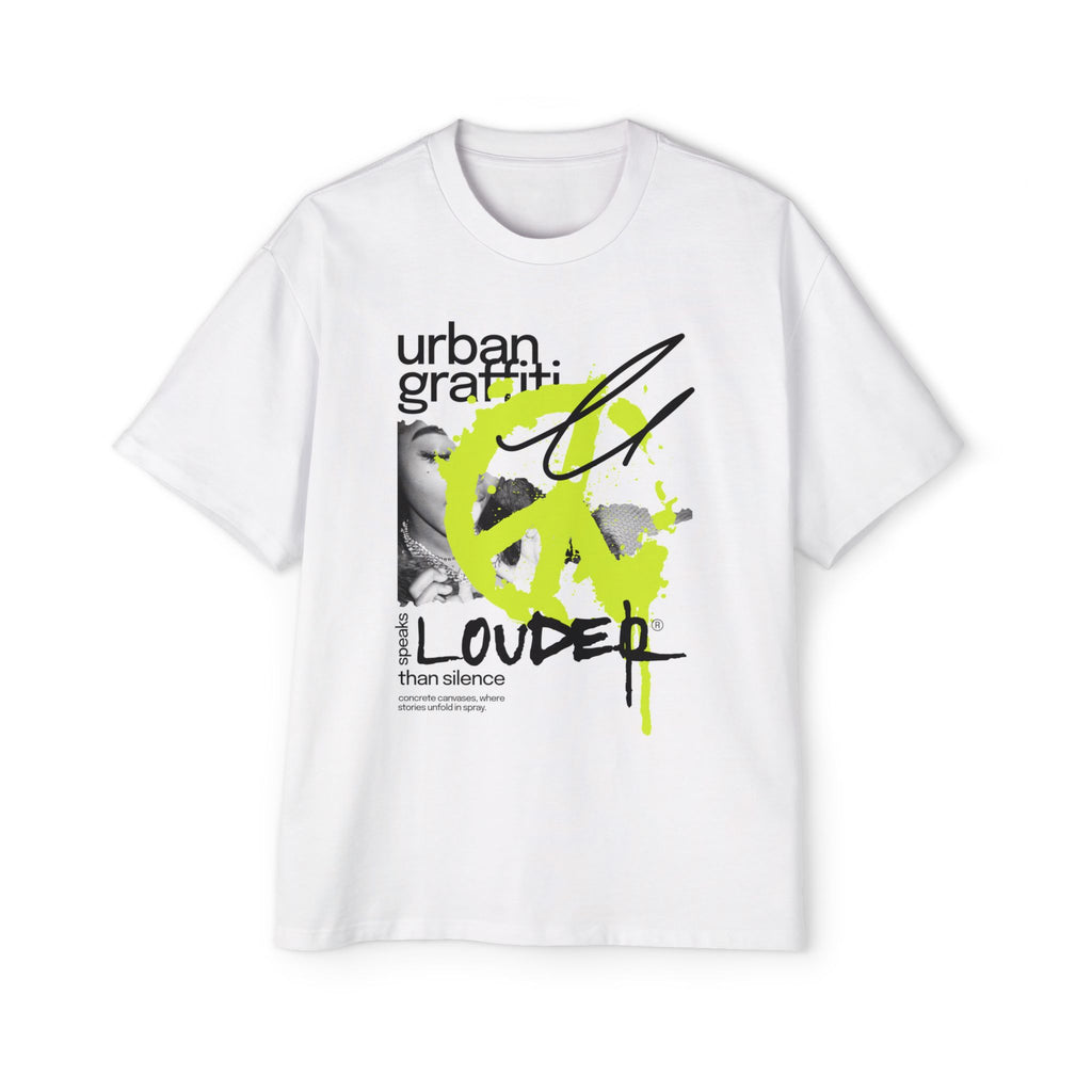 Graffiti 'Louder' Oversized Tee