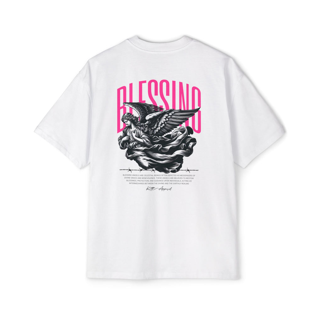 Blessed Oversized Tee — Angel Graphic Men’s Heavy T-Shirt