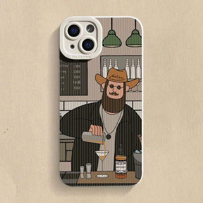 Cartoon Uncle Case – iPhone 15 Series