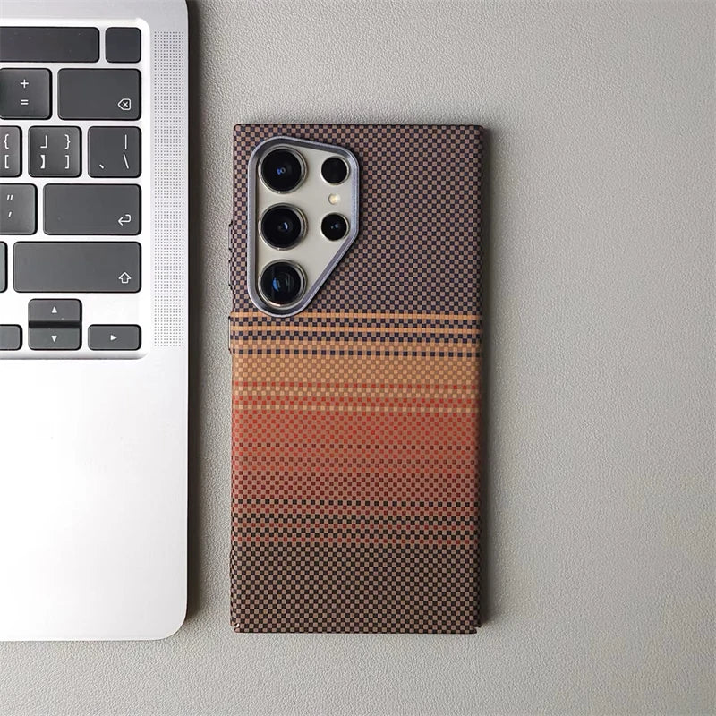 Carbon Fibre Relief MagSafe Case – Samsung S25 Series