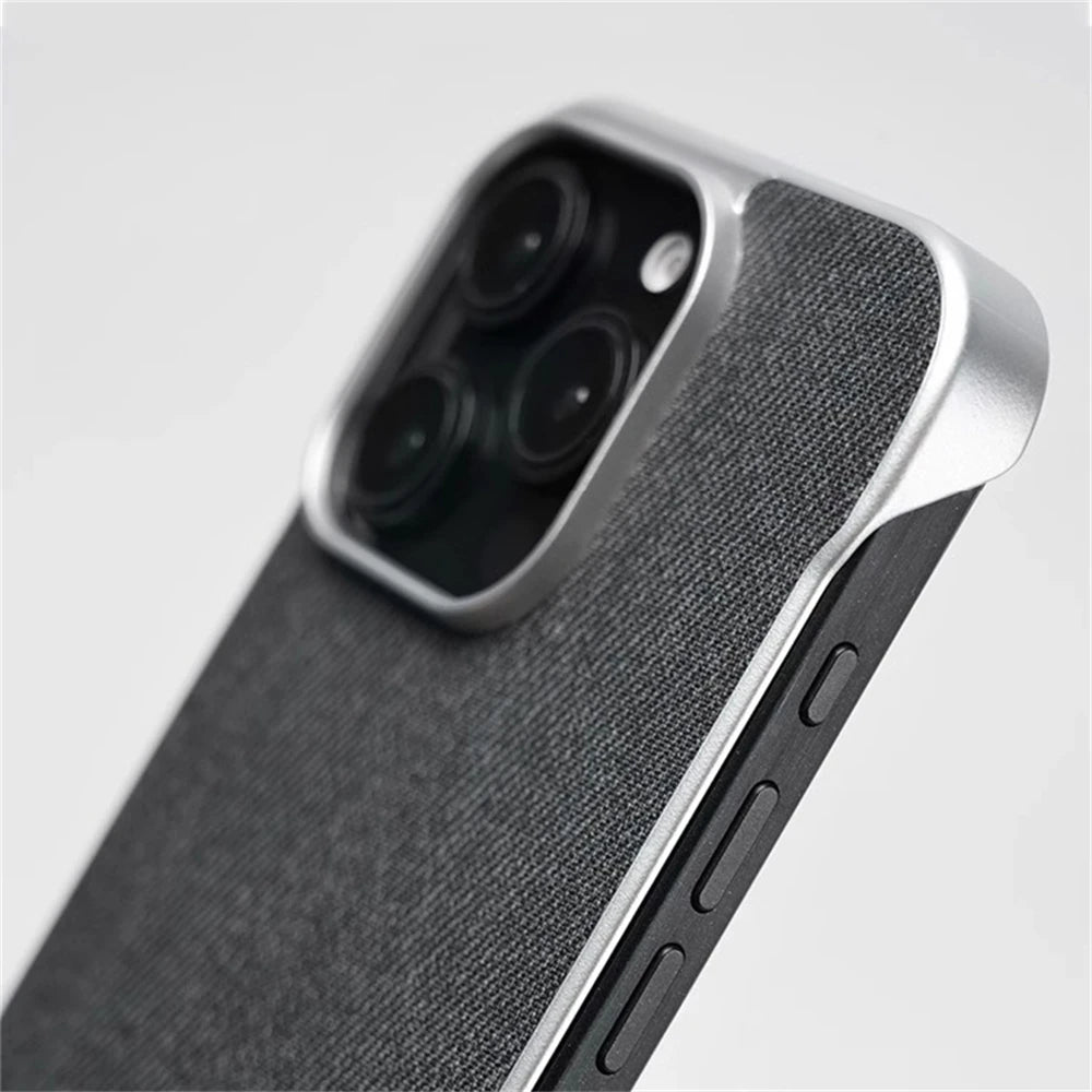 Ultra Thin Cloth Texture Magsafe Case - iPhone 15 Series