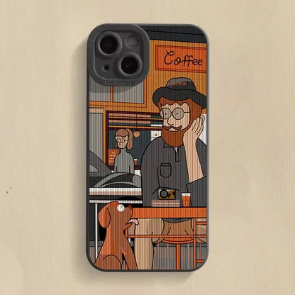 Cartoon Uncle Case – iPhone 15 Series