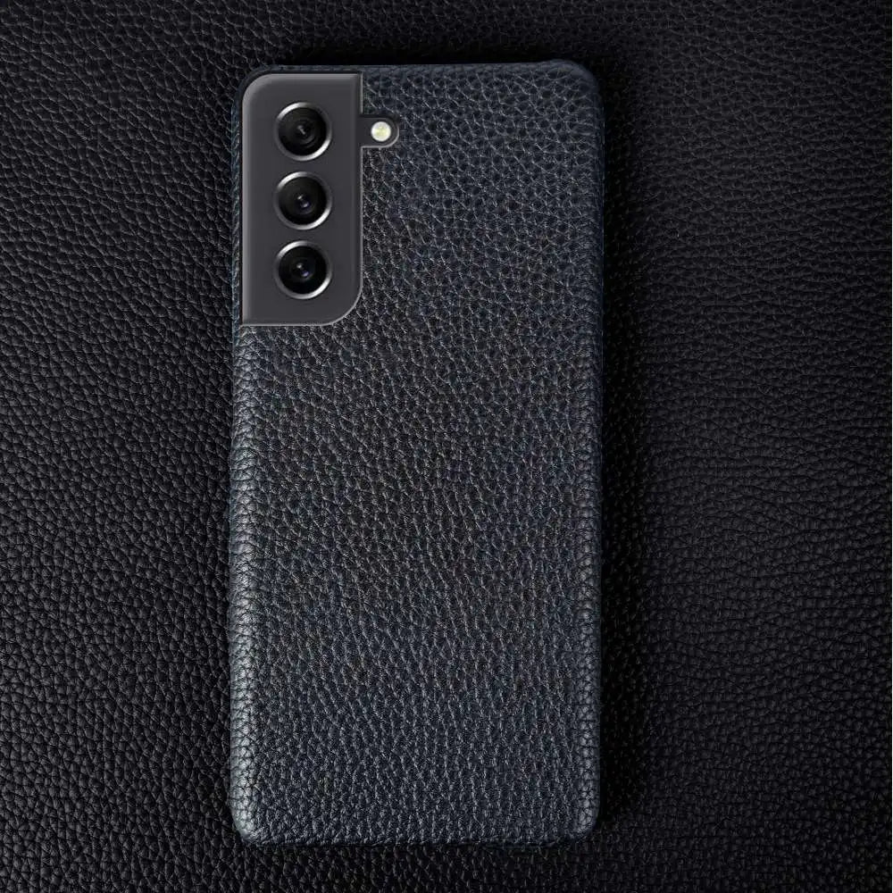 Litchi Pattern Leather Case – Samsung S25 Series