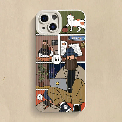 Cartoon Uncle Case – iPhone 15 Series