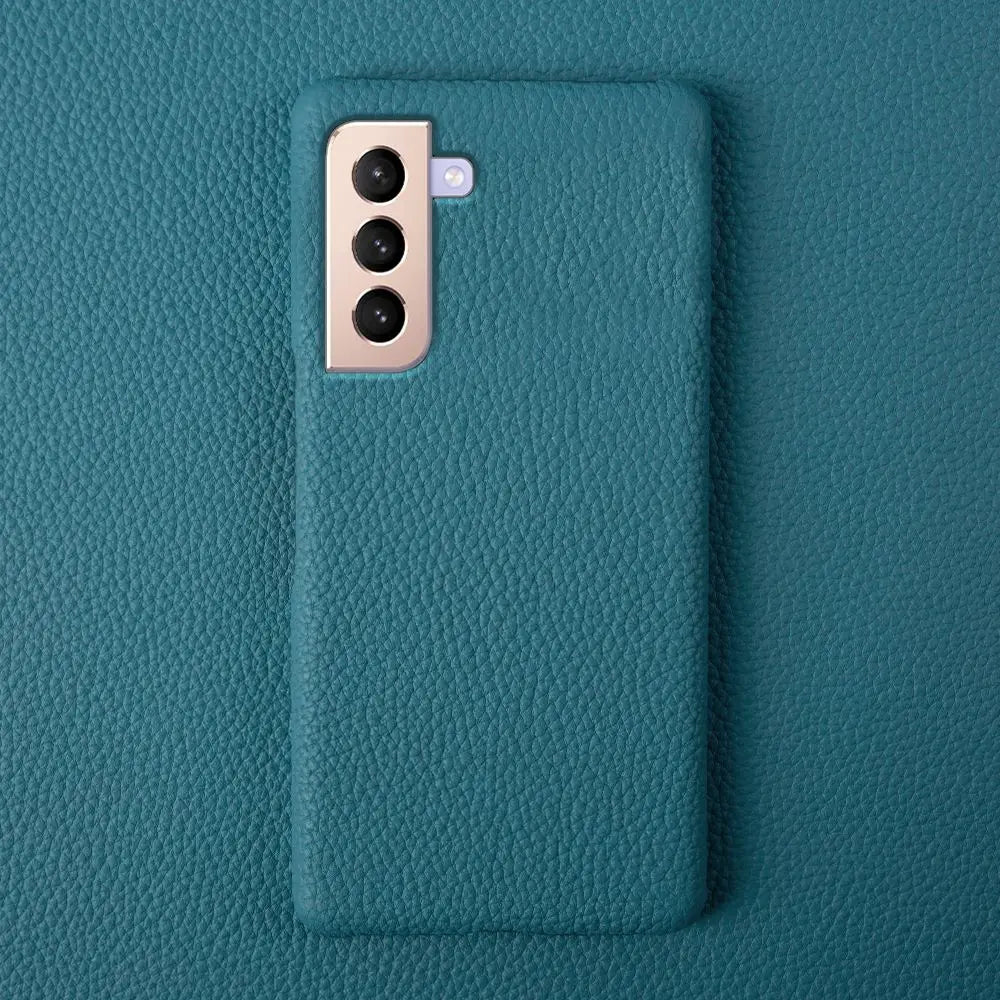 Litchi Pattern Leather Case – Samsung S25 Series