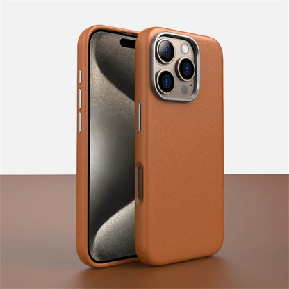 Lüks İş PU Deri Manyetik Kılıf - iPhone 16 Serisi