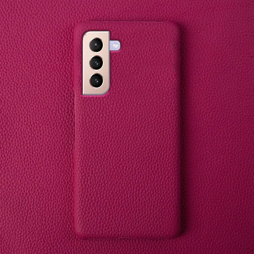 Litchi Pattern Leather Case – Samsung S22 Series