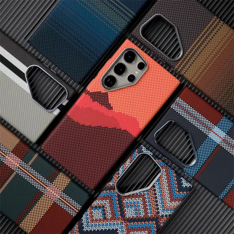 Carbon Fibre Relief MagSafe Case – Samsung S23 Series
