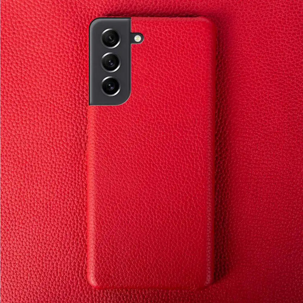 Litchi Pattern Leather Case – Samsung S22 Series