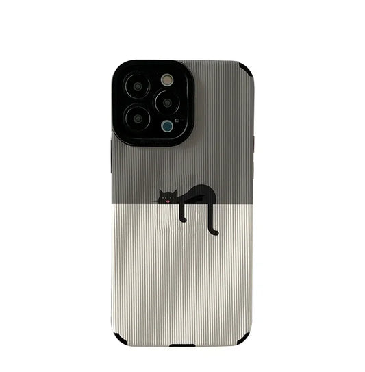 Cute Cat Soft Leather Case - iPhone 13 Series