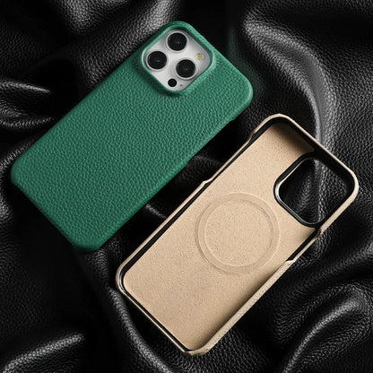 Magnetic Natural Leather Case - iPhone 16 Series