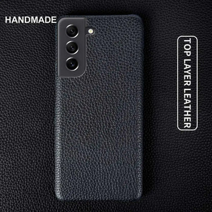 Litchi Pattern Leather Case – Samsung S25 Series
