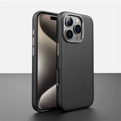 Lüks İş PU Deri Manyetik Kılıf - iPhone 16 Serisi