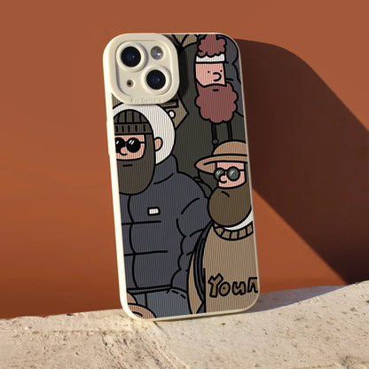 Cartoon Uncle Case – iPhone 15 Series