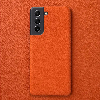 Litchi Pattern Leather Case – Samsung S25 Series